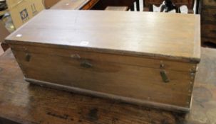 A mahogany tool box  There is no condition report on this lot.  Best Bid