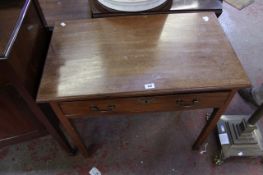 A 19th Century mahogany side table with a frieze drawer