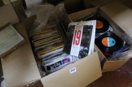 A large quantity of popular music 45`s from the 80`s and early 90`s. 250 approx. There is no