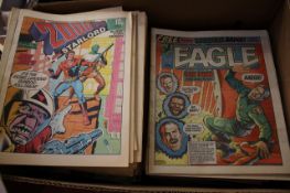 A quantity of Eagle comics 1982-1991, and others: Eagle 1982 March - Dec Eagle 1983 Jan - Dec