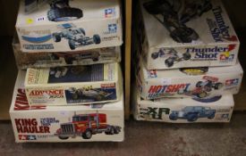 Seven Tamiya model car kits. A/F There is no condition report for this lot. Best Bid