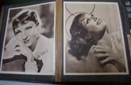 [Ephemera] - An album of reproduction autographed photographs of boxers, film stars, and related