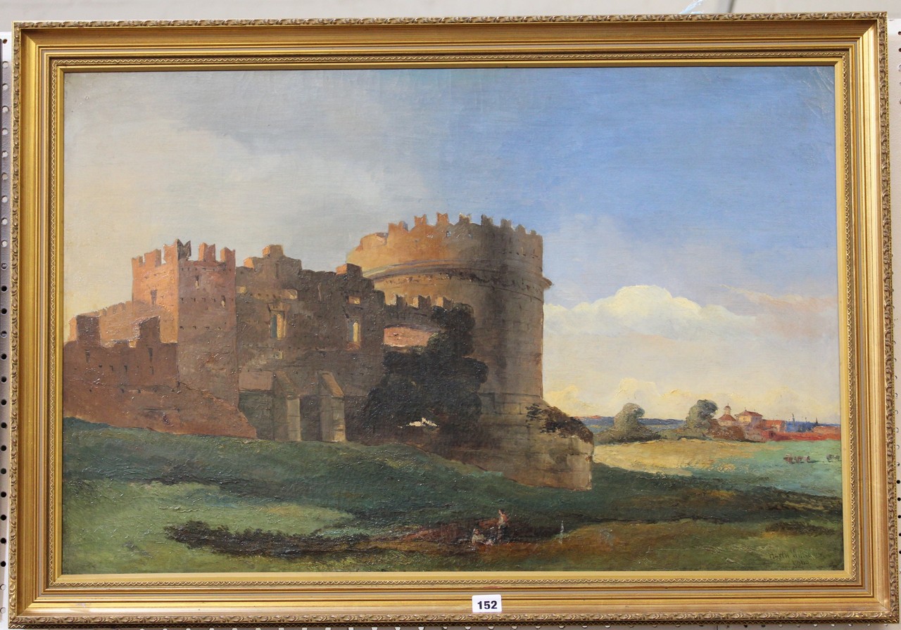Harry Williams (d.1877) Italianate castle in a landscape Oil on canvas Signed and date 1860 lower