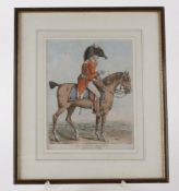 After Robert Dighton (1752-1814) Portrait on horseback, in military uniform, titled Sir George