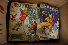 A collection of Rupert - The Daily Express Annual,1963, 1966, 1967, 1968, 1969, 1970, 1971, 1972,