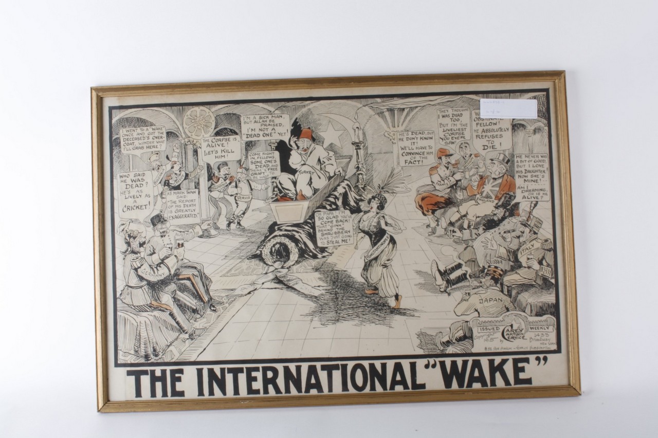 Four satirical prints of Great War subjects: Hitting The Trail; The International Wake; Pity The - Image 4 of 4