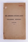 Major-General P.C.S. Hobart; The Armoured Division, Egypt Training Report 1939 (Secret), brown