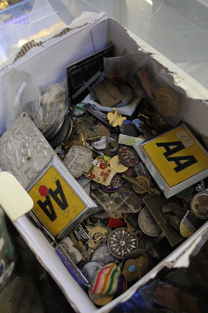 A quantity of enamel and some silver badges, medals, army buttons, etc. - Image 3 of 3