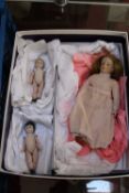 A small quantity of collectable items to include miniature dolls, costume jewellery etc. Best Bid