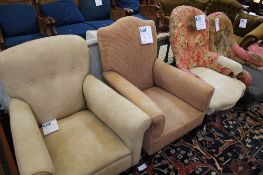 A Victorian sofa, two Victorian armchairs and two further armchairs  Best Bid