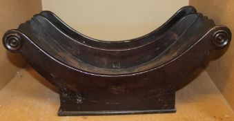 A 19th Century mahogany bread coaster