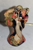 A Moorcroft oak nymph statue designed by Kerry Goodwin; 18cm high, comes with original box