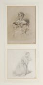 William Leighton Leitch (1804-1883) Studies drawn from life A group of eight framed as three,