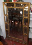 A George III style gilt marginal wall mirror 115cm x 69cm