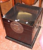 An Oriental hardwood chest 51cm high, 56cm wide