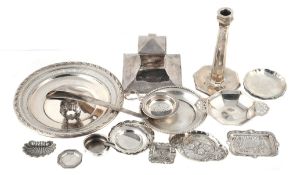 A collection of silver and silver coloured items, to include A collection of silver and silver