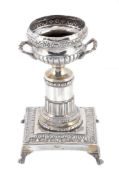 An Italian silver urn on stand, 1872 - 1933 optional mark An Italian silver urn on stand, 1872 -