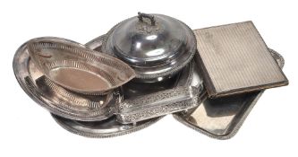 A blotter pad with silver mounted cover by Synyer & Beddoes, Birmingham 1916 A blotter pad with