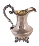 A William IV silver baluster jug by Edward, Edward junior A William IV silver baluster jug by