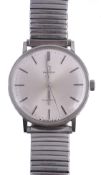 Omega, a gentleman`s stainless steel wristwatch, ref. 135 Omega, a gentleman`s stainless steel