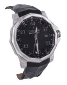 Corum, Admiral`s Cup GMT, a gentleman`s stainless steel wristwatch, ref. 01 Corum, Admiral`s Cup