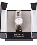 Movado, a gentleman`s stainless steel wristwatch, circa 1998, ref Movado, a gentleman`s stainless