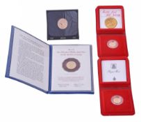 Elizabeth II, proof Half Sovereigns 1980 , in Royal Mint cases, Jamaica Elizabeth II, proof Half