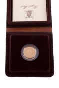 Elizabeth II, proof sovereign 1981, in case of issue. As struck Elizabeth II, proof sovereign