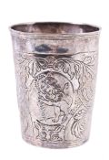 A Russian silver cup by Cosima Grigoriev, Moscow 1741- 1751 A Russian silver cup by Cosima