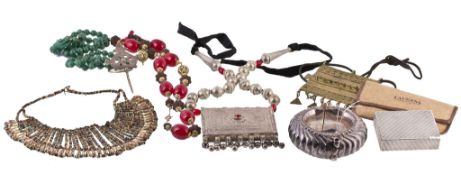 A quantity of costume jewellery , including; necklaces; bracelets; brooches;... A quantity of