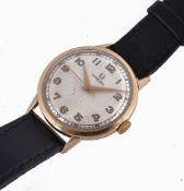 Omega, a gentleman`s 14 carat gold wristwatch, circa 1940 Omega, a gentleman`s 14 carat gold