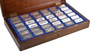 Beaulieu National Motor Museum, set of 36 sterling silver ingots by Pinches... Beaulieu National