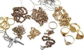 A collection of cold coloured jewellery , including A collection of cold coloured jewellery ,