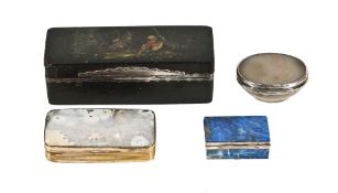 A 19th Century gilt metal mounted agate rectangular box, 8 A 19th Century gilt metal mounted agate