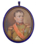 After Jean-Baptiste-Joseph Duchesne , portrait of Napoleon Bonaparte, 7cm x 5 After Jean-Baptiste-