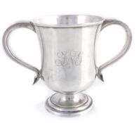 A George III silver loving cup by John Watson, Sheffield 1810 A George III silver loving cup by John