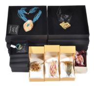 A collection of Murano glass jewellery, together with a selection of modern... A collection of