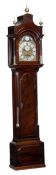 A fine George III mahogany quarter chiming eight-day longcase clock with moonphase, Amos Avery,