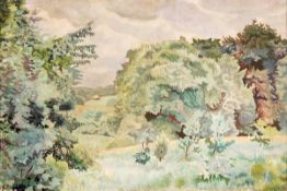 DDS. Gilbert Spencer (1892-1979), Early Spring, Basildon, Oil on canvas, Signed lower left, Bears
