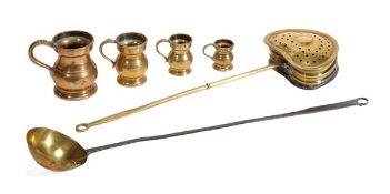 An English brass garden sundial, unsigned, dated 1649 and titled ‘UNESUFFED’, The 11 inch