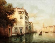 DDS. Antoine Bouvard (1870-1956), A Venetian backwater, Oil on canvas, Signed lower right. 27 x 35cm