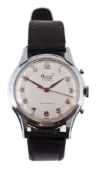 Ogival, a gentleman`s chrome plated stainless steel back wristwatch, ref Ogival, a gentleman`s