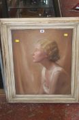 Philip Humphreys (20th Century) Portrait profile of a lady  Oil on canvas Signed, dated and