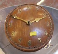 A Zenith 18 day wooden and brass circular wall clock (sold on behalf of the charity British Heart