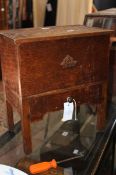 A walnut collectors cabinet and two further tabletop cabinets Best Bid