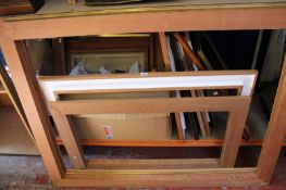 A quantity of assorted picture frames and mountboard corner samples Best Bid