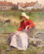 William Mainwaring Palin (1862-1947), A well earned rest, oil on canvas, Signed and dated 1900