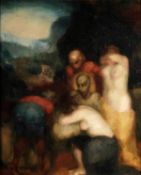DDS. Toon Kelder (1894-1973), Mise en Tombeau, oil on canvas, 42 x 36cm (16 1/2 x 14 1/4in)