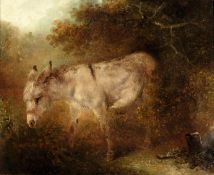Edward Robert Smythe (1810-1899), A donkey, oil on canvas, Signed lower left, 43 x 53cm (17 x 21in)