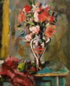 DDS. Rowland Suddaby (1912-1973), Still life of flowers in a vase, oil on canvas, Signed lower